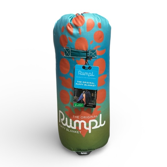 FP MOVEMENT X RUMPL Original Puffy Blanket Blue/Green Ombré  52” x 75” $179 NWT - Picture 2 of 9